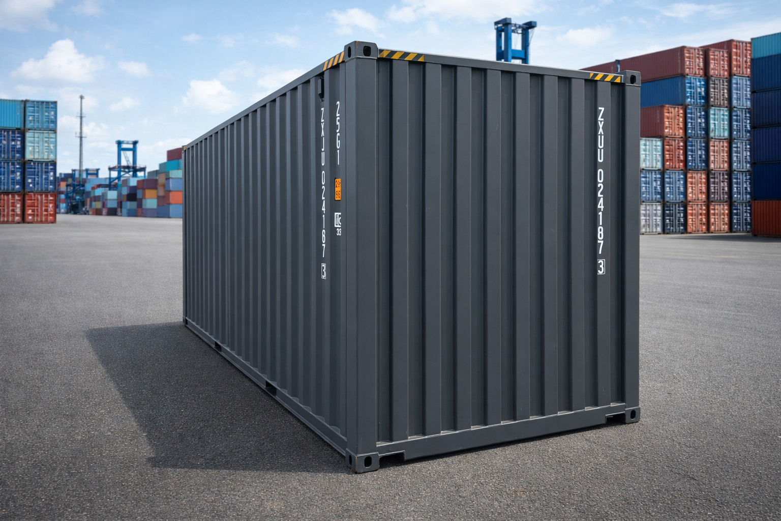 6 m 20ft HC zeecontainer – antraciet (RAL7016) - Afbeelding 4
