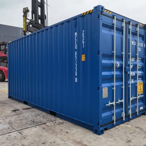 6 m 20ft HC zeecontainer – Gentiaanblauw (RAL5010)