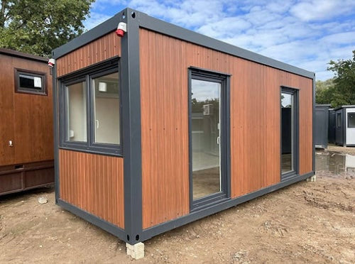 Standaard kantoorcontainer 6,00 x 2,43 m – geïsoleerde kantoorunit